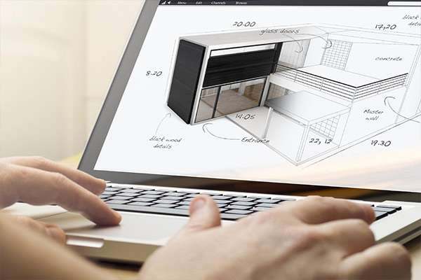A bespoke joinery uses 3D modelling to design a wardrobe