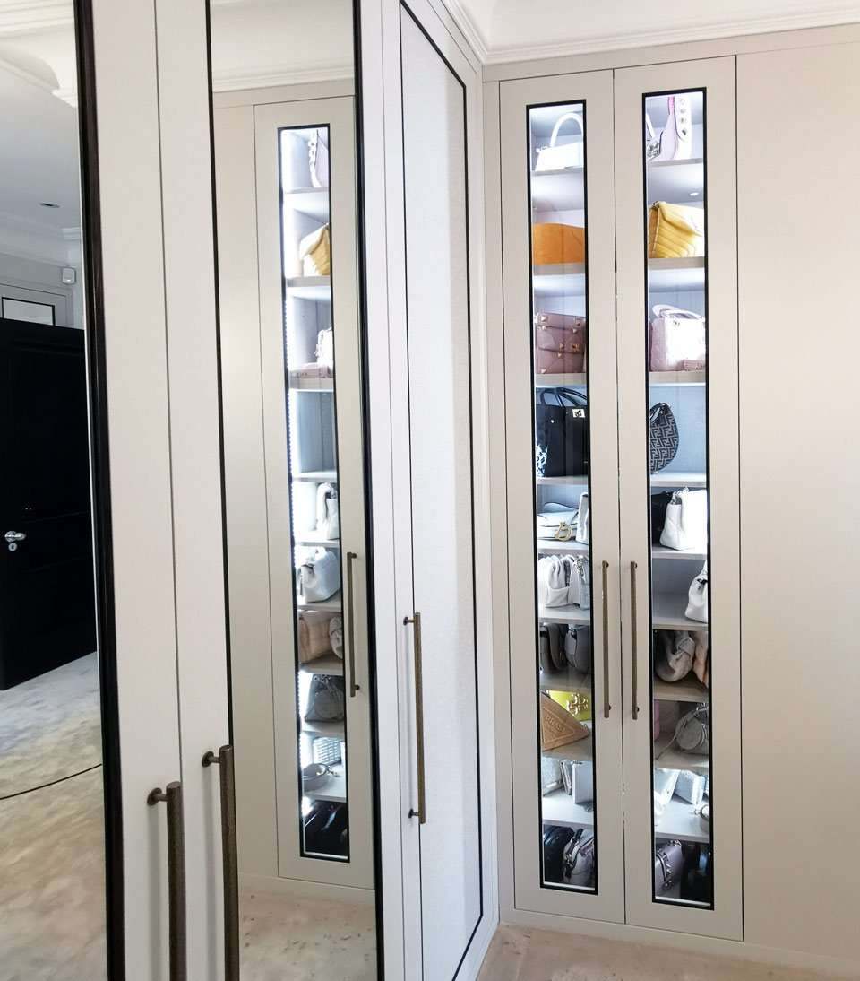 Bespoke display cabinetry for a collection